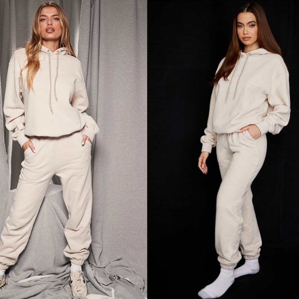 HOUSE OF CB 'Sky' Oatmeal Fleece Back Jogging Trouser NWOT